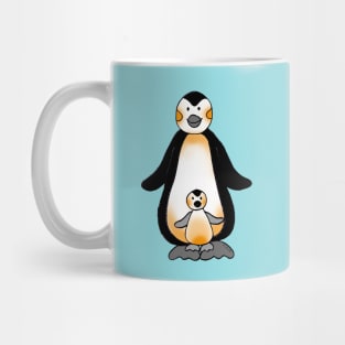 cute penguin family Mug